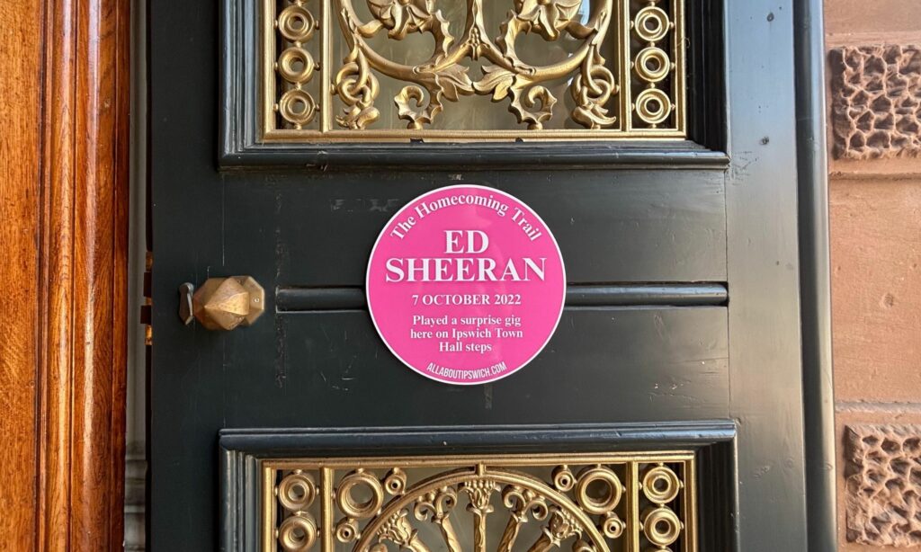 a photo of the ed sheeran trail in Ipswich